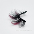 pink glitter lashes 15mm wispy glitter fake eyelashes